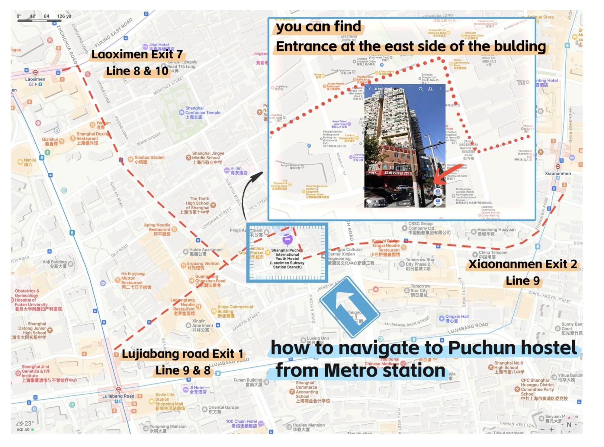 Pu Chun International Hostel -Yugarden & Old Town Shanghai Eksteriør bilde
